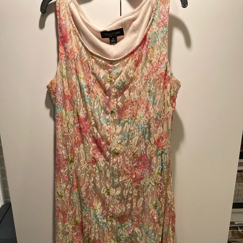 Perceptions Floral Lace Dress